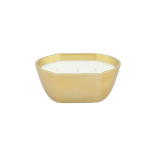 4 Wicks Wax Candles With Metal Tray 13*20*9.5 cm
