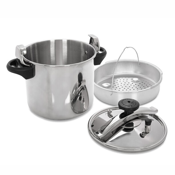 Silampos Stainless Steel Pressure Cooker W/ Alum Basket V:10 L image number 1