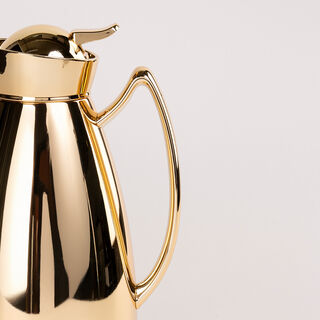 Dallaty full gold steel vacuum flask with gold mic 1L