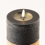 LED rustic candle in black 10*20cm image number 3