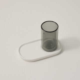 Dallaty white and black glass and porcelain tea cups set 12 pcs