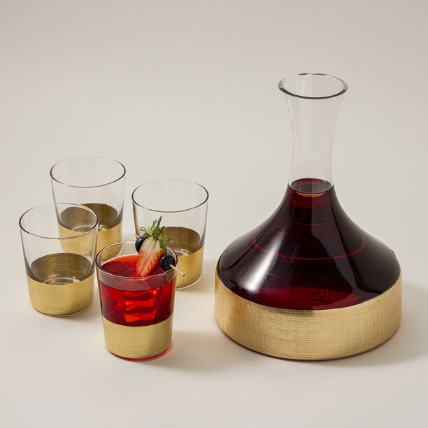 5 Pcs Glass Drink Set image number 0