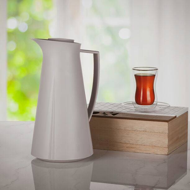 دلة حافظة للحرارة لون رصاصي image number 3