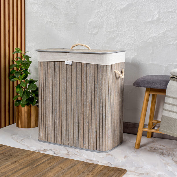 Bamboo Hamper Grey image number 6