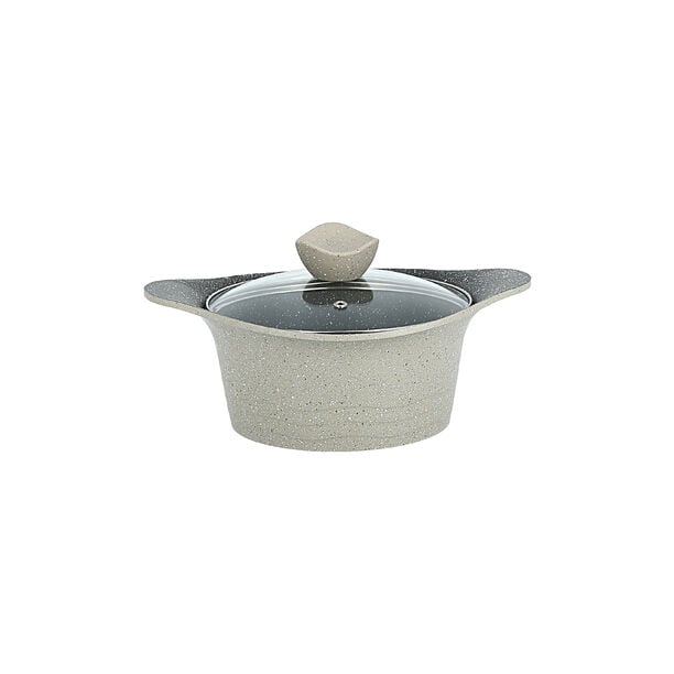 Alberto 8 piece beige granite cookware set image number 6