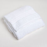 100% egyptian cotton bath towel, white 70*140 cm image number 1