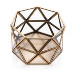 Brass And Glass Decorative Piece Gold  image number 1