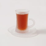 Dallaty tea set 18pcs glass grey line pattern image number 2