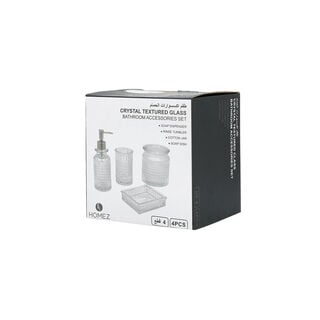 Homez crystal 4 pcs bath set