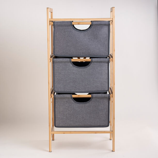 3 Tiers Bamboo Storage Drawers image number 0