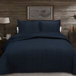 3 Pieces Cotton Embroidered King Bed Set image number 0