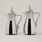 Dallaty jambiyah set of 2 silver steel vacuum flask image number 0