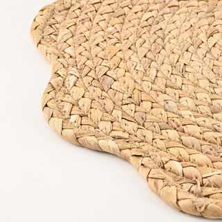 لا ميسا مفرش أطباق من نبات زهرة الياسنت المائية، 38سم، بني