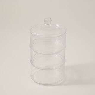 برطمان تخزين حلويات 3 طبقات