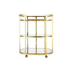 Trolley Ssteel Gold 3 Tier 75.5*43*90 cm image number 1