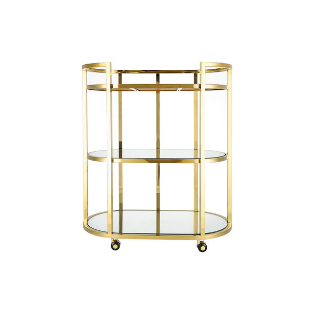 Trolley Ssteel Gold 3 Tier 75.5*43*90 cm image number 1