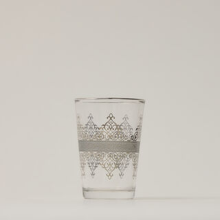 Moroccan Tea Glass 6 Peaces Silver 