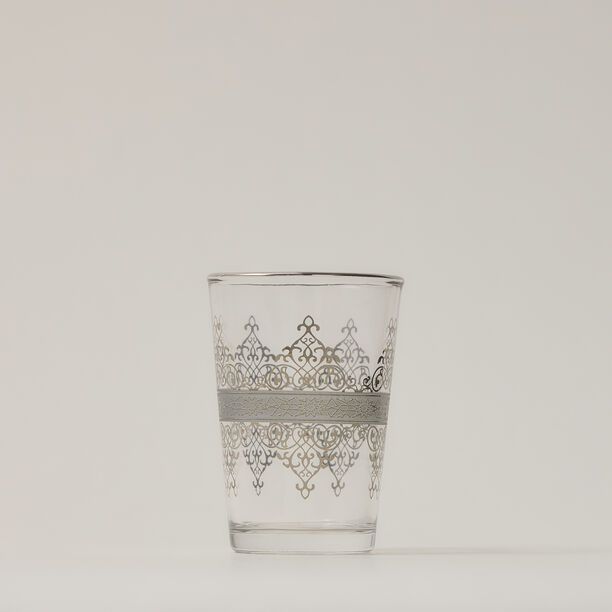 Moroccan Tea Glass 6 Peaces Silver  image number 1