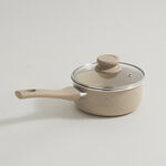 Alberto aluminum milk pot 1.1L with lid, cream image number 0