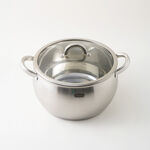 Alberto stainless steel pot with lid, silver 3.9L image number 1