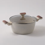 ألبرتو طقم قدور 7 قطع ألومنيوم، كريمي image number 2