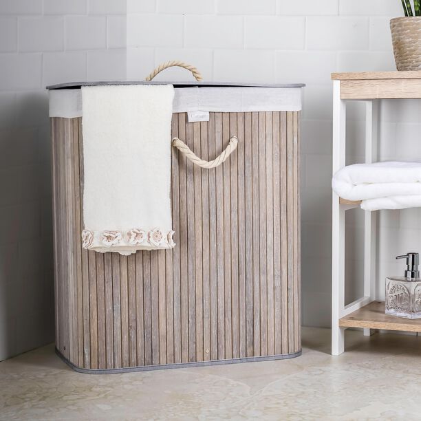 Bamboo Hamper Grey image number 7