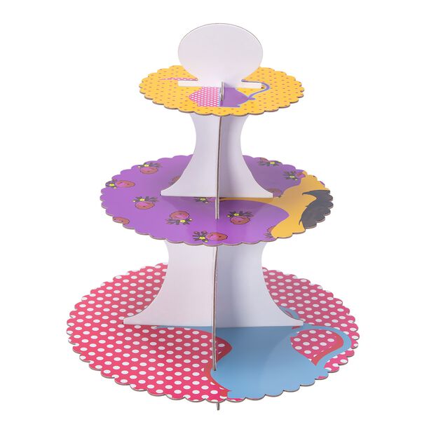 Heritage 3 Tiers Paper Cake Stand  image number 0