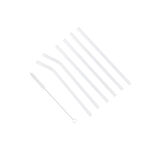 Alberto 7 pieces straw set transparent image number 1