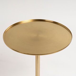 Metal Side Table Marble Base 35.6* 35.6*48.5 cm