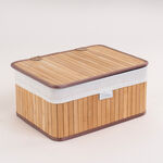 Cottage bamboo basket set with lid 3 pcs image number 2