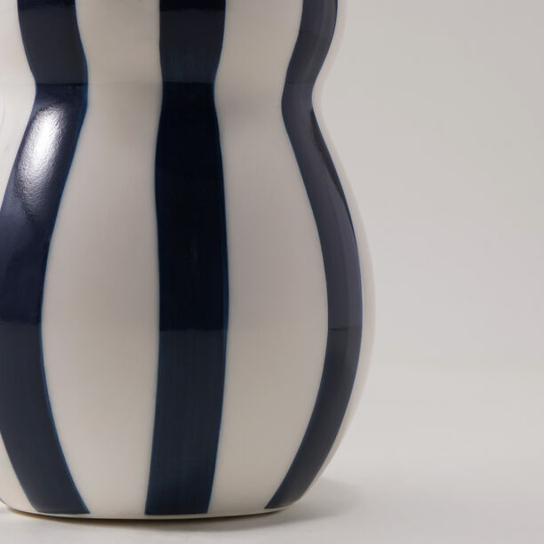 Homez Ceramic Blue And White Vase 11.7*11.7*18.2Cm image number 3