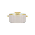 La Mesa matte lailac & gold plastic food warmer 2L image number 1