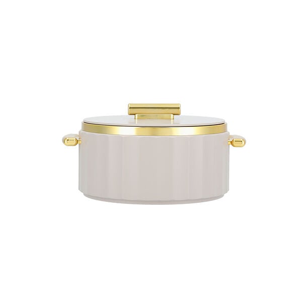 La Mesa matte lailac & gold plastic food warmer 2L image number 1