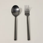 La Mesa matt black stainless steel cutlery set 16 pc image number 2