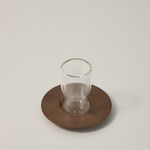Dallaty wood and glass Tea and coffee cups set 18 pcs image number 2