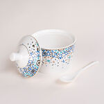 21 Pcs Porcelain Tea And Coffee Set Mosaic Blue image number 4