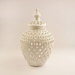 Lucerna Ceramic Ramadan Candle Holder, White 30*19.8*19.8Cm image number 0