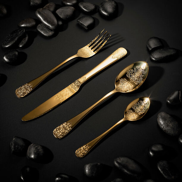 16 Pcs Cutlery Set Royal Gold image number 6