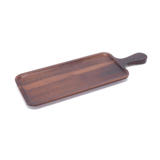 Alberto Acacia Serving Tray W/Handle L:40 * W:14 Cm