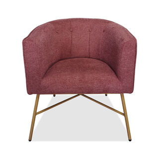 هومز كرسي مفردة خشبية خمري 64*63*74 سم