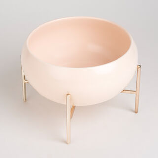 La Mesa 22Cm Salad Bowl Semi Matt Apricot W/Gold