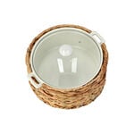 Round Casserole&nbsp;12" With Lid And Sea Grass Basket image number 2