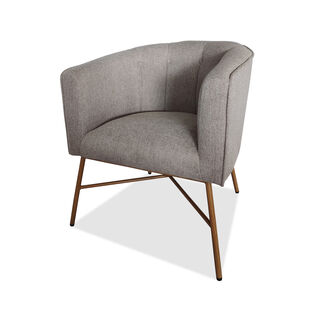 هومز كرسي بذراعين رمادي 64*63*74 سم