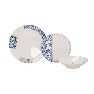 Porland 24 Pcs Dinner Set Serve 6 Persons,Folsky