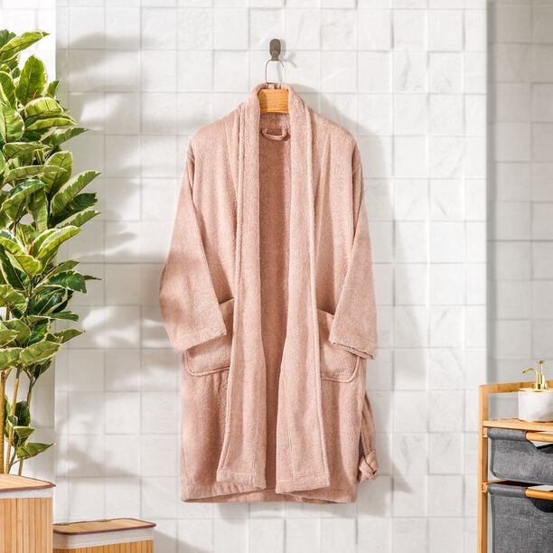 Ultra soft bathrobe, blush size S/M image number 6