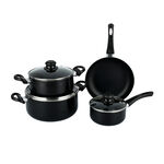 Pentola 7Pcs Non Stick Cookware Set, Black image number 1