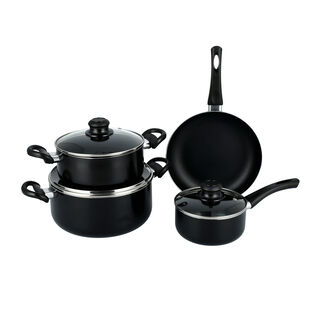 Pentola 7Pcs Non Stick Cookware Set, Black