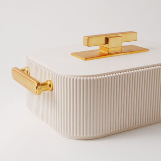 La Mesa stainless steel food warmer 4.0L, gold