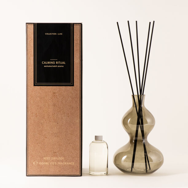 هومز معطر جو زجاج مع أعواد برائحة خشب جوز الهند 1000مل image number 0