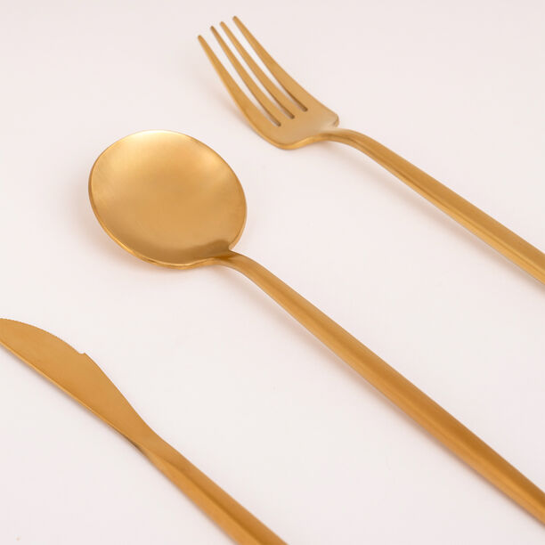 La Mesa 16 Pieces Cutlery Set Matte Gold image number 1